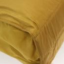 PRADA Tote Bag nylon metal Yellow Gold Auth bs28687-15