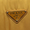 PRADA Tote Bag nylon metal Yellow Gold Auth bs28687-17