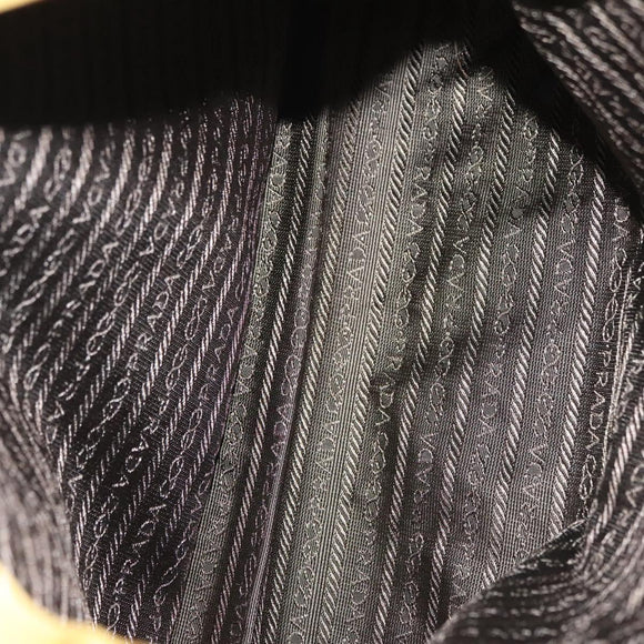 PRADA Tote Bag nylon metal Yellow Gold Auth bs28687