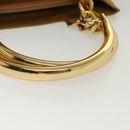 PRADA Tote Bag nylon metal Yellow Gold Auth bs28687-8