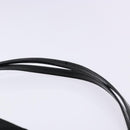 PRADA Shoulder Bag Nylon Enamel Black Silver Auth bs28691-8