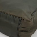 PRADA Tote Bag Nylon Khaki Silver Auth bs28692-10