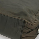 PRADA Tote Bag Nylon Khaki Silver Auth bs28692-12