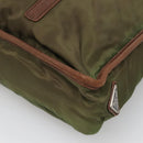 PRADA Tote Bag nylon metal Yellow Gold Auth bs28696-12