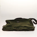 PRADA Garment Cover Nylon Khaki Silver Auth bs28697-5