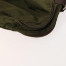 PRADA Garment Cover Nylon Khaki Silver Auth bs28697-16