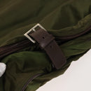 PRADA Garment Cover Nylon Khaki Silver Auth bs28697-20