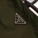 PRADA Garment Cover Nylon Khaki Silver Auth bs28697-21