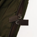 PRADA Garment Cover Nylon Khaki Silver Auth bs28697-10