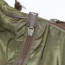 PRADA Garment Cover Nylon Khaki Silver Auth bs28697-27