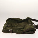 PRADA Garment Cover Nylon Khaki Silver Auth bs28697-3