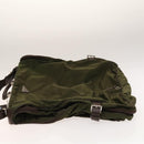 PRADA Garment Cover Nylon Khaki Silver Auth bs28697-4