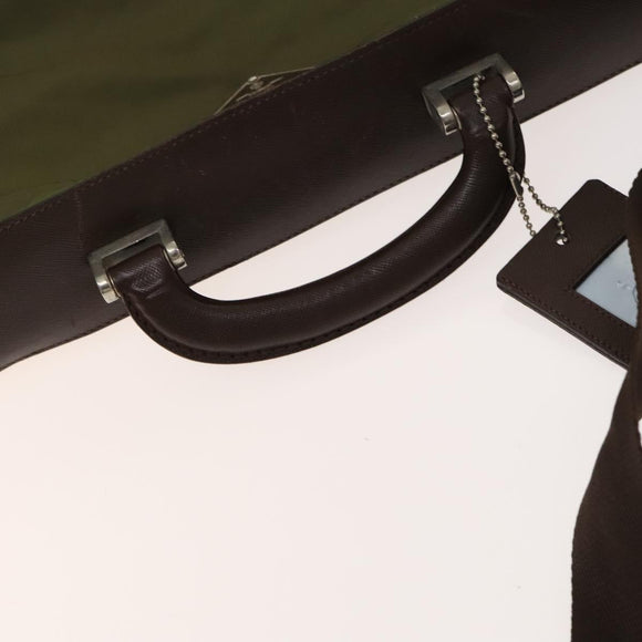 PRADA Garment Cover Nylon Khaki Silver Auth bs28697