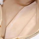 CHANEL Matelasse Chain Shoulder Bag Lamb Skin Beige Gold CC Auth bs28703-11