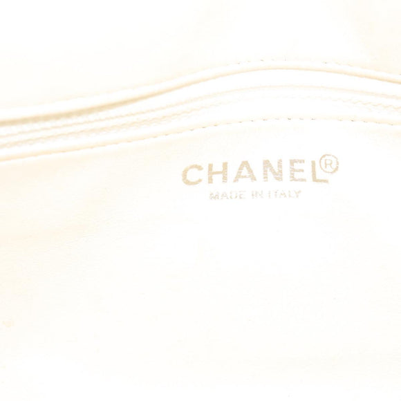 CHANEL Matelasse Sports Hand Bag Canvas Gray Silver CC Auth bs28704