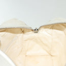 CHANEL Matelasse Sports Hand Bag Canvas Gray Silver CC Auth bs28704-19