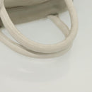 CHANEL Matelasse Sports Hand Bag Canvas Gray Silver CC Auth bs28704-7