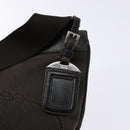 PRADA Shoulder Bag Canvas Leather Brown Silver Auth bs28705-18