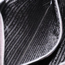 PRADA Shoulder Bag Canvas Leather Brown Silver Auth bs28705-22