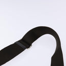 PRADA Shoulder Bag Canvas Leather Brown Silver Auth bs28705-14