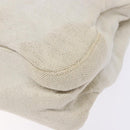 PRADA Shoulder Bag Canvas Leather Silver White Auth bs28706-8