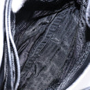 PRADA Shoulder Bag Canvas Leather Silver White Auth bs28706-25