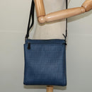 FENDI Zucca Canvas Shoulder Bag PVC Blue Silver Auth bs28711-22