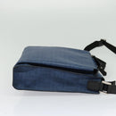 FENDI Zucca Canvas Shoulder Bag PVC Blue Silver Auth bs28711-4