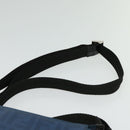 FENDI Zucca Canvas Shoulder Bag PVC Blue Silver Auth bs28711-8