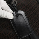 FENDI Zucchino Canvas Boston Bag 2way Brown Black Auth bs28712-17