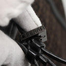 FENDI Zucchino Canvas Boston Bag 2way Brown Black Auth bs28712-18