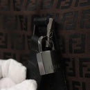 FENDI Zucchino Canvas Boston Bag 2way Brown Black Auth bs28712-19