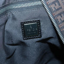 FENDI Zucchino Canvas Boston Bag 2way Brown Black Auth bs28712-21