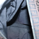 FENDI Zucchino Canvas Boston Bag 2way Brown Black Auth bs28712-23