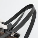 FENDI Zucchino Canvas Boston Bag 2way Brown Black Auth bs28712-8