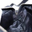 Salvatore Ferragamo Gancini Shoulder Bag Canvas Leather Black Gold Auth bs28715-20