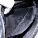Salvatore Ferragamo Gancini Shoulder Bag Canvas Leather Black Gold Auth bs28715-21