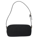 Salvatore Ferragamo Gancini Shoulder Bag Canvas Leather Black Gold Auth bs28715-3