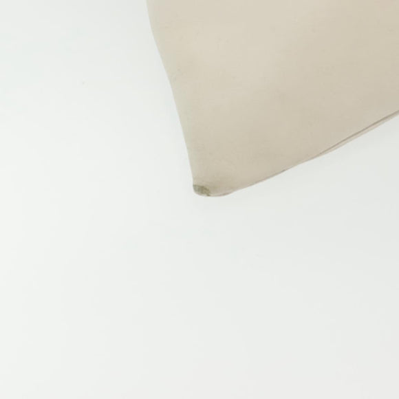 Salvatore Ferragamo Shoulder Bag Leather White Silver Auth bs28717