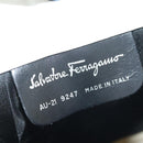 Salvatore Ferragamo Shoulder Bag Leather White Silver Auth bs28717-16