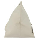 Salvatore Ferragamo Shoulder Bag Leather White Silver Auth bs28717-2