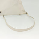 Salvatore Ferragamo Shoulder Bag Leather White Silver Auth bs28717-7