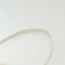 Salvatore Ferragamo Shoulder Bag Leather White Silver Auth bs28717-8