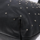 Salvatore Ferragamo Gancini Tote Bag Leather Black Silver Auth bs28720-12