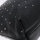 Salvatore Ferragamo Gancini Tote Bag Leather Black Silver Auth bs28720-13