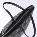 Salvatore Ferragamo Gancini Tote Bag Leather Black Silver Auth bs28720-6