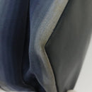 Salvatore Ferragamo Vala Vala Tote Bag Canvas Blue Silver Auth bs28721-15