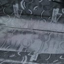 Salvatore Ferragamo Vala Vala Tote Bag Canvas Blue Silver Auth bs28721-11