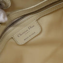 Christian Dior Canage Tote Bag Coated Canvas Leather Ivory Silver Auth bs28723-15