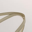 Christian Dior Canage Tote Bag Coated Canvas Leather Ivory Silver Auth bs28723-8